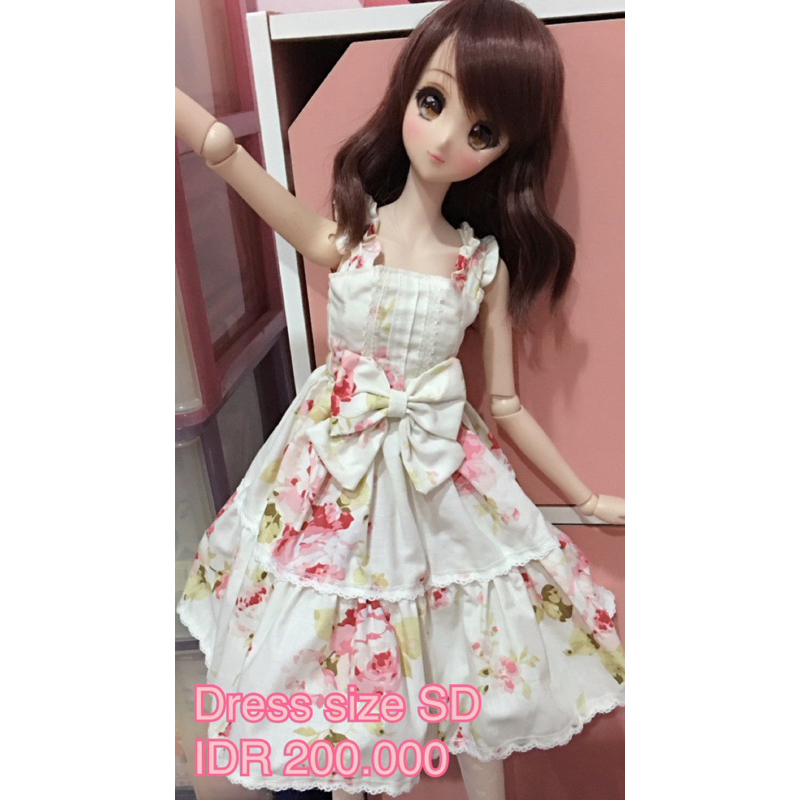 Baju Boneka BJD Size 1/3 60cm SD DD Long Dress