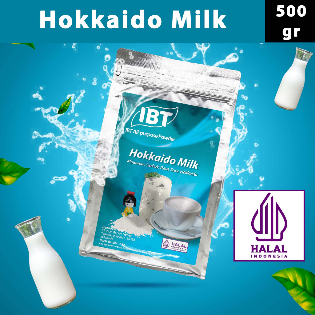 

Bahan Minuman Bubuk Rasa Hokkaido Milk IBT Drink Powder 500gr