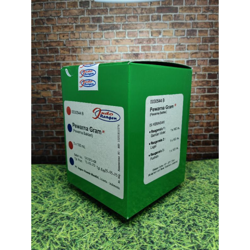 Pewarna Gram Set (Pewarna Bakteri) Isi 4 x 100 mL IndoReagen