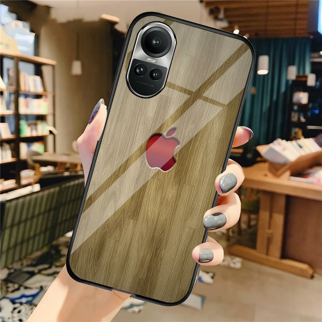 (U 136)  Softcase Kaca Oppo Reno 10 5g Reno 10 Pro Plus 5g  - Casing Hp Oppo Reno 10 5g Reno 10 Pro 