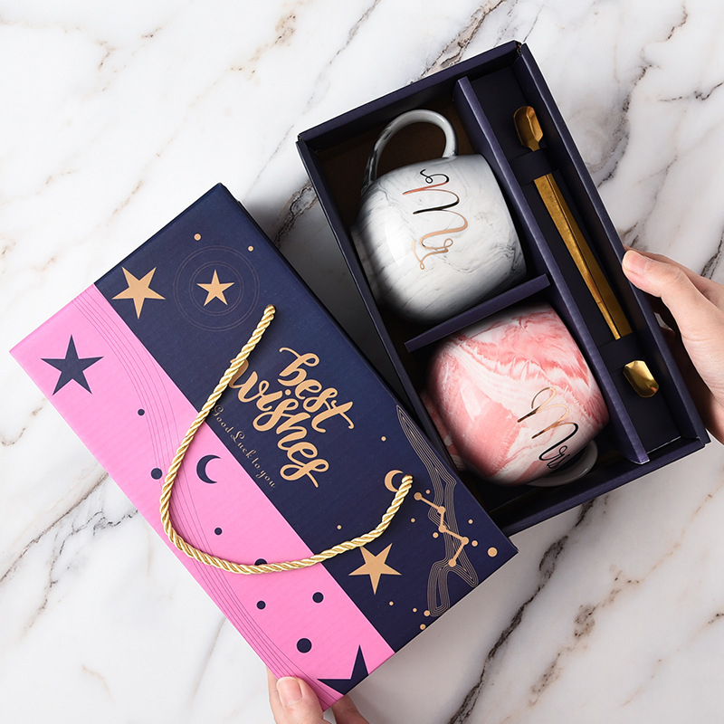 Gelas Couple - Gelas set - Mug Couple - Gelas keramik - Hampers Couple - Hampers gelas