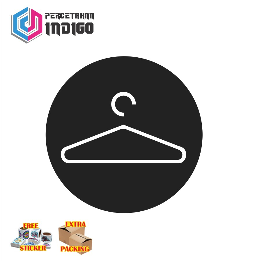 papan akrilik acrylic bulat gantungan baju