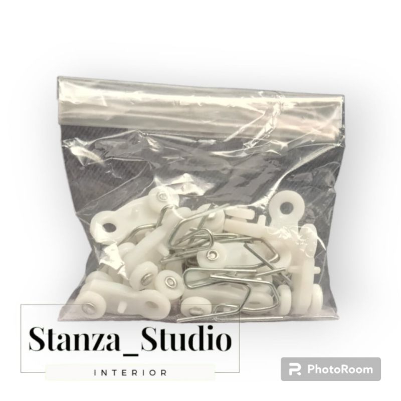 Kawat gantungan gorden + Roda rel gorden