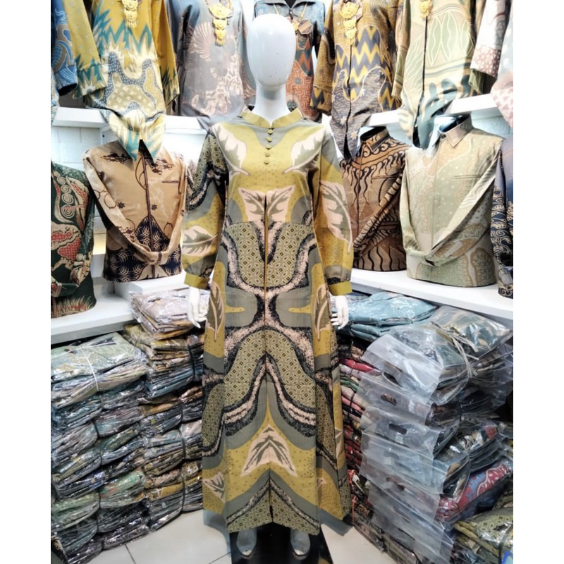 GAMIS BATIK BAHAN DOLBY COMBINASI LAPISAN KATUN TOYOBO EXCLUSIVE THAMRIN CITY