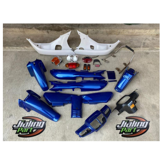 sepaket body Grand Impressa biru Legenda cover body Honda Astrea Grand sabit biru