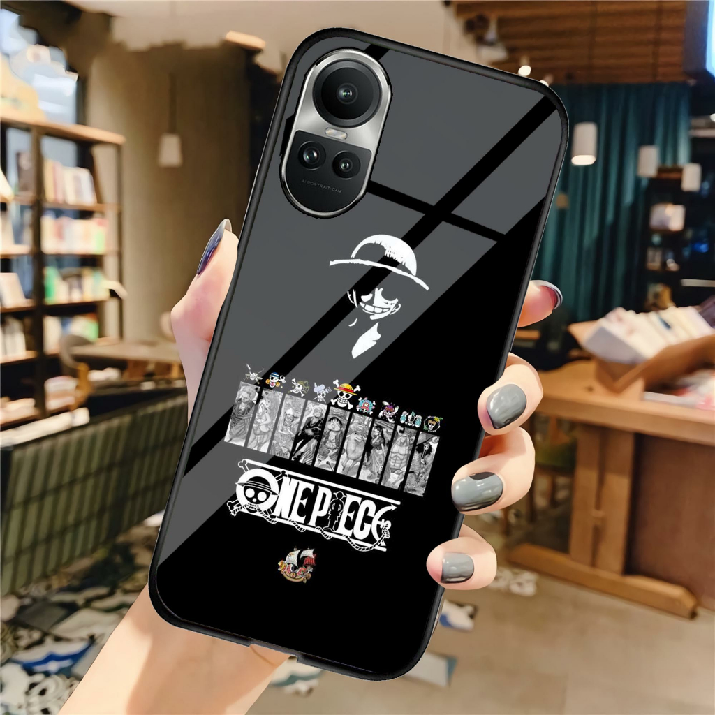 (U 022)  Softcase Kaca Oppo Reno 10 5g Reno 10 Pro Plus 5g  - Casing Hp Oppo Reno 10 5g Reno 10 Pro 
