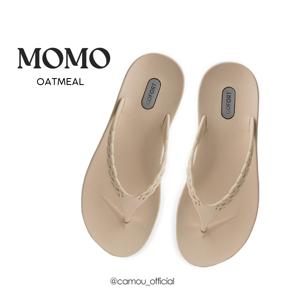 [Official] Sandal Jepit GOFORT Wanita MOMO - OATMEAL