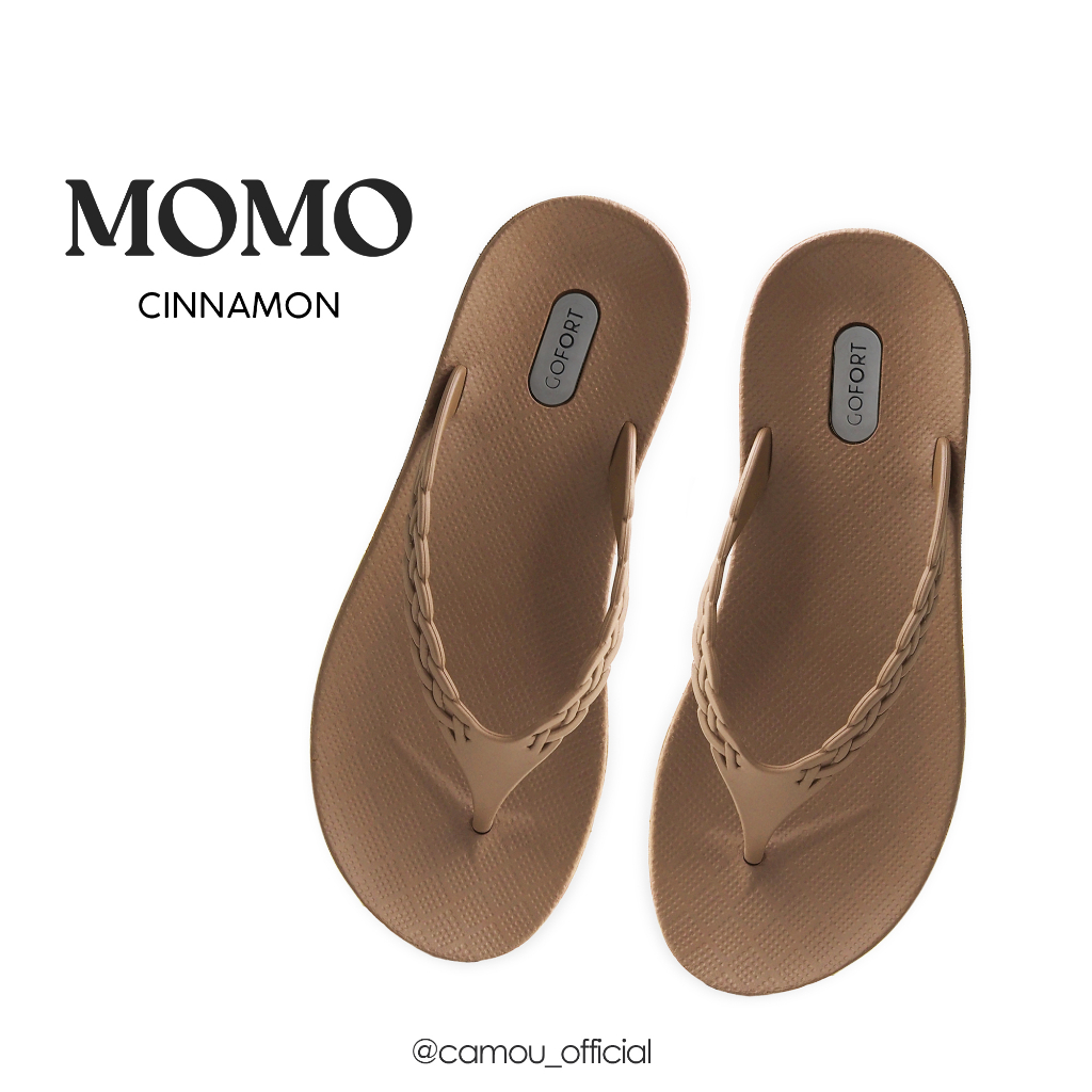 [Official] Sandal Jepit GOFORT Wanita MOMO - Cinnamon