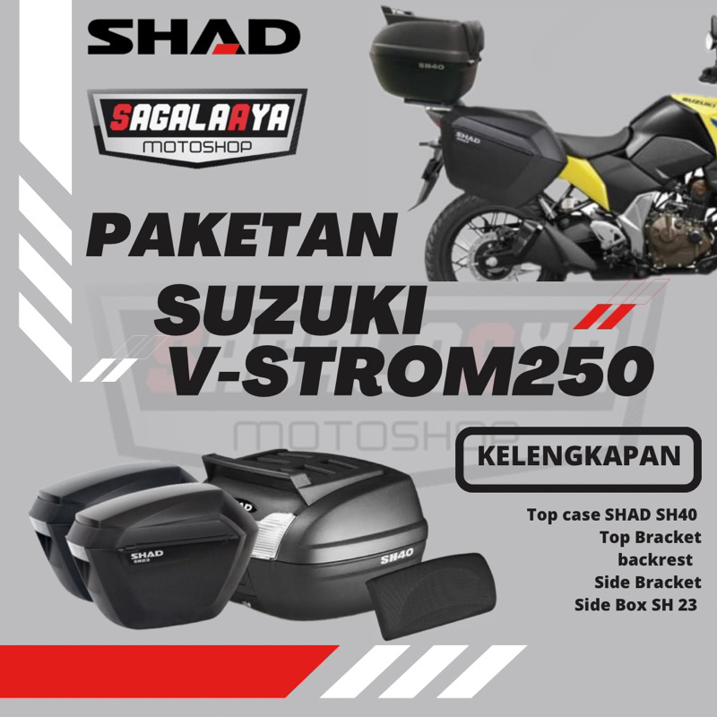 PAKET BOX BRACKET SIDE BOX UNTUK SUZUKI V-STROM250