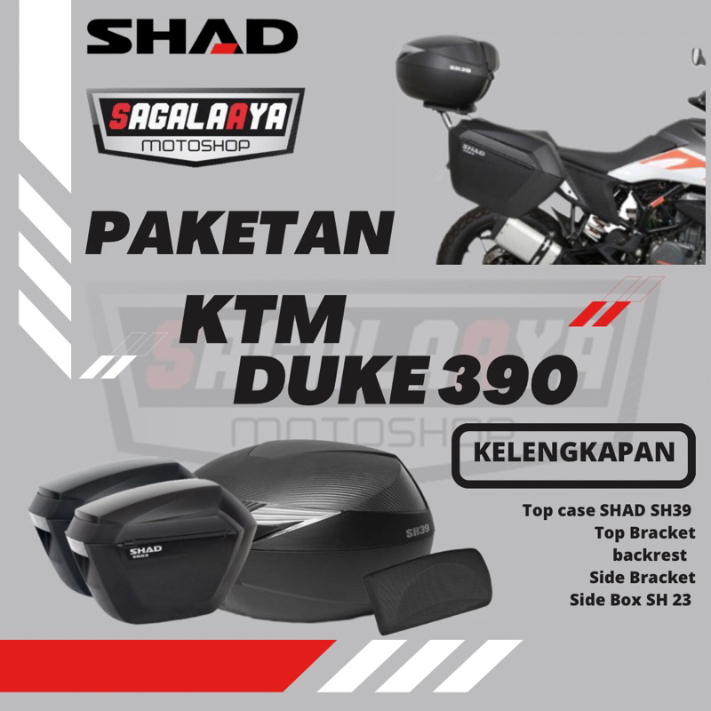 PAKET BOX BRACKET SIDE BOX UNTUK KTM DUKE 390