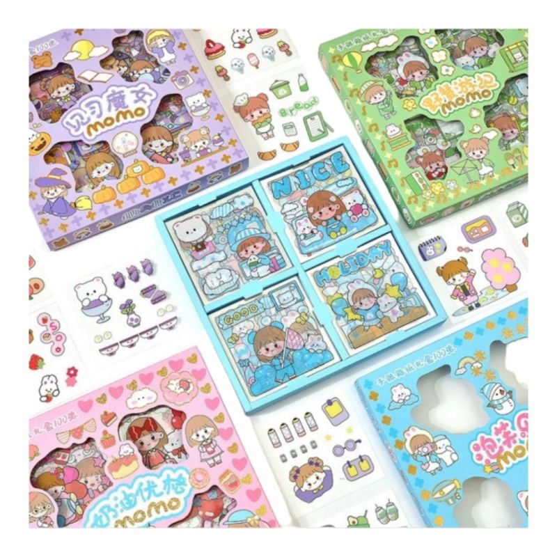 

STIKER MOMO STICKER ISI 100PCS / 50PCS / 25PCS BISA PILIH WARNA