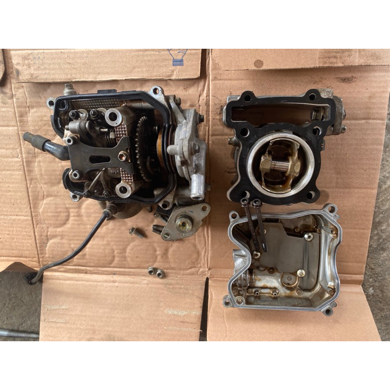 HEAD BORING/CYLINDER HEAD PLUS WATERPUMP AEROX 155/NMAX 155ORIGINAL CABUTAN