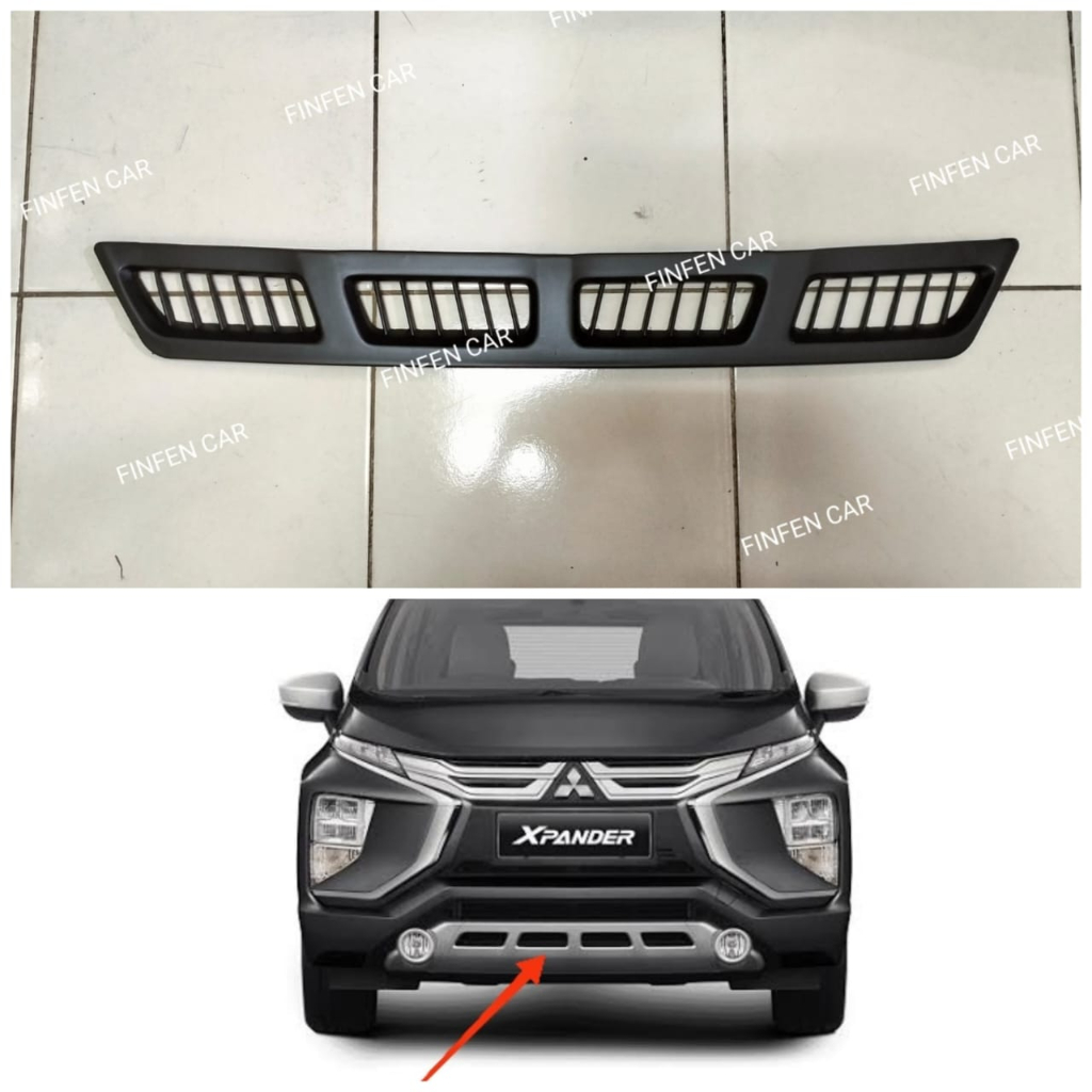 List Grill Cover Bumper Depan Mitsubishi Xpander 2016-2022