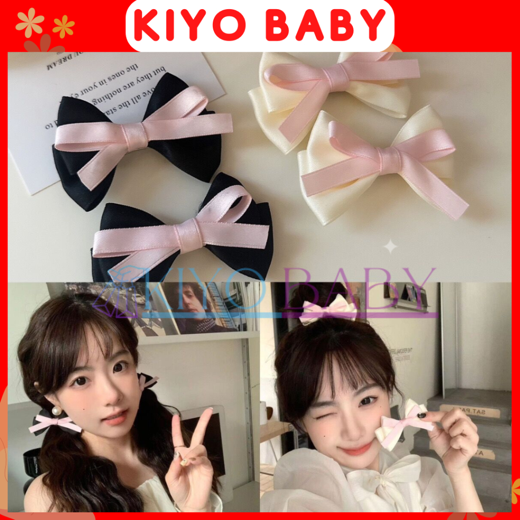 P-125 | JEPITAN PITA RAMBUT KOREA SET 2 PCS WARNA LIST PINK/JEPITAN RAMBUT BLACKPINK/JEPITAN RAMBUT 