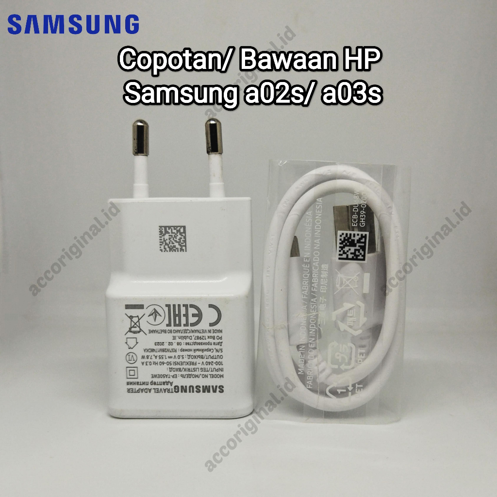 Charger Samsung Original 100% Copotan A02S/ A03S/ J5 pro/ J5 2016/ J7/ J7 Prime