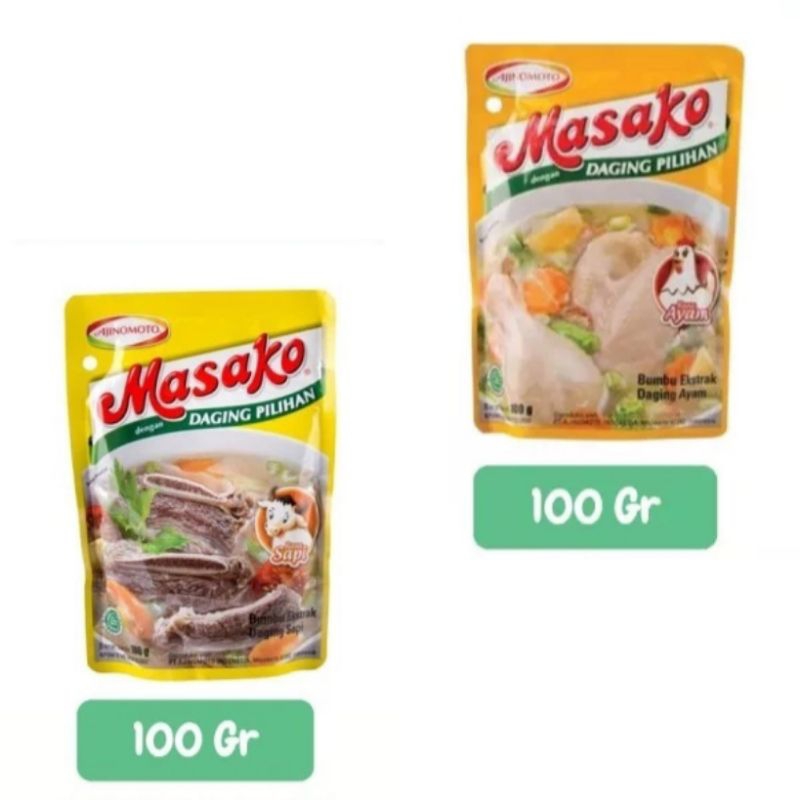 

Masako Bumbu Kaldu Ayam Sapi 100gr (Isi 1 pcs)