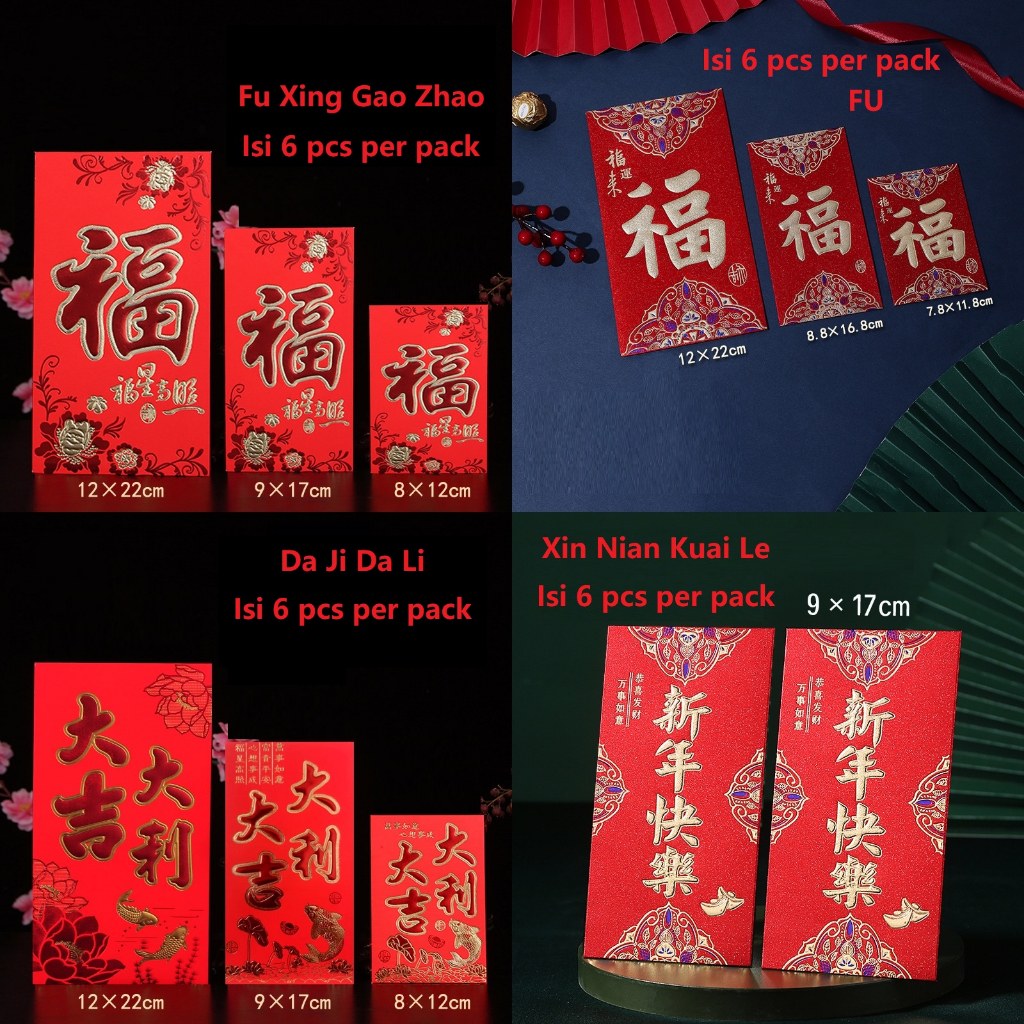 

Angpao Imlek Amplop Merah Angpau Sincia Amplop Uang Premium Tebal