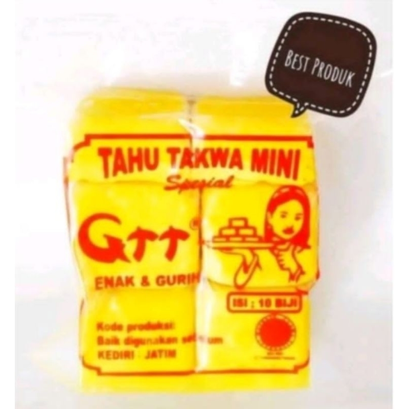 

tahu kuning takwa mini spesial dari kediri