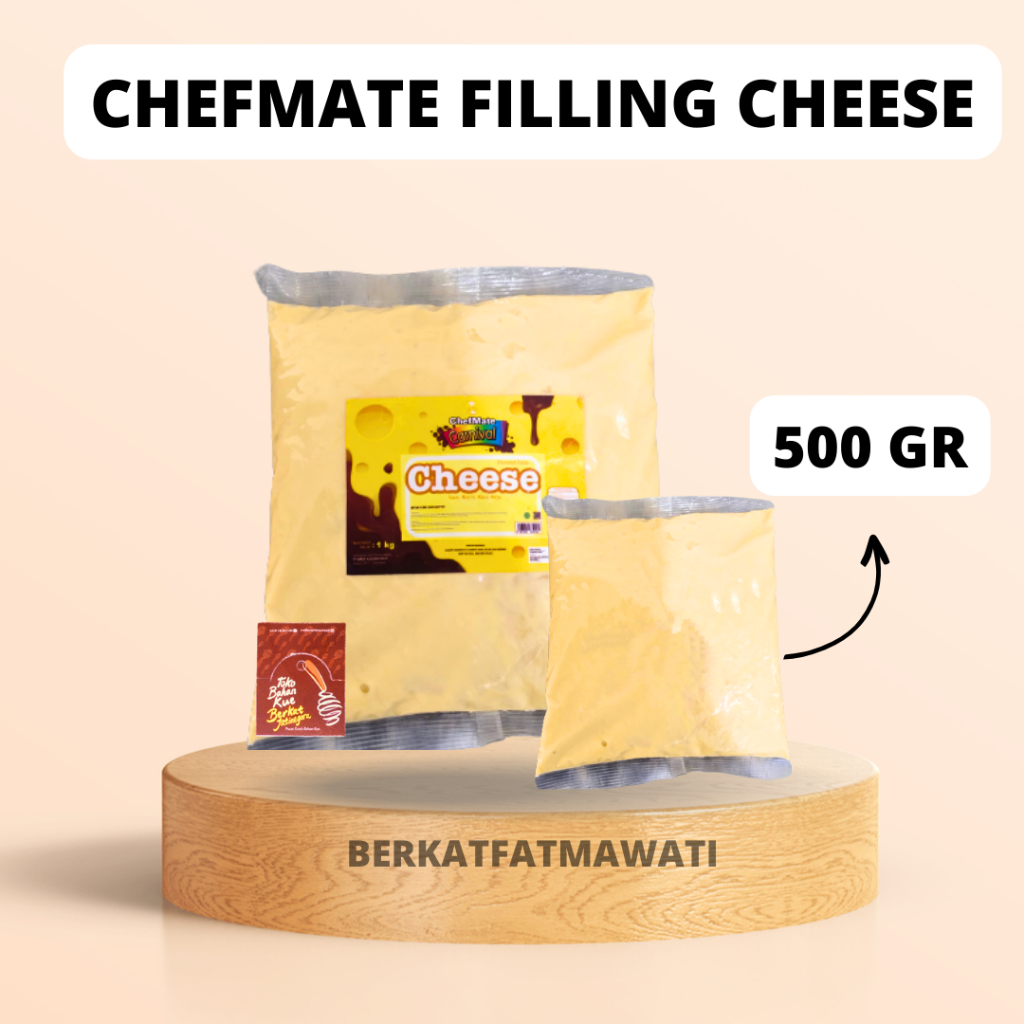 

CHEFMATE PASTA FILLING CHEESE ( KEJU ) REPACK 500 GR / FILLING KEJU