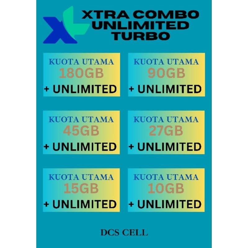 Isi Ulang Voucher XL Xtra Combo Unlimited Termurah