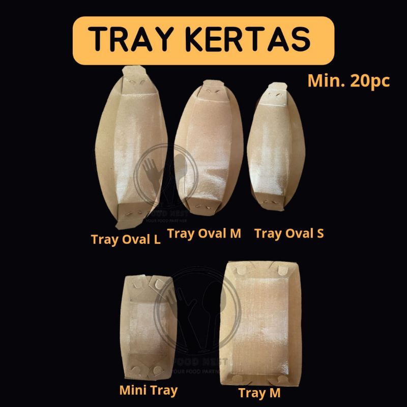 PIRING KERTAS PAPER TRAY FOOD TRAY MAKANAN FOOD BAZZAR PARTY SUPPLIES MANGKOK KERTAS PAPER CUP FOOD 