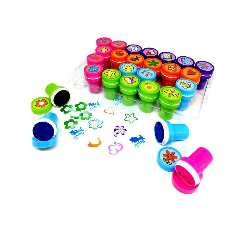 

Mainan Cap / Stempel Anak Karakter Random Stempel Tinta Cap Mini Round