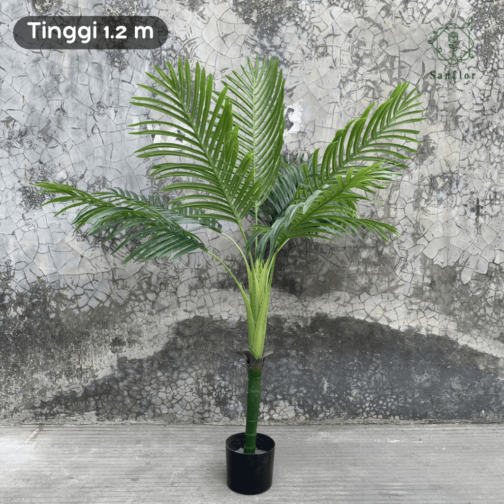 ACAI PALM TREE ARTIFICIAL TINGGI 1.2 METER/ POHON PALEM PALSU/ TANAMAN HIAS/ DEKORASI TAMAN