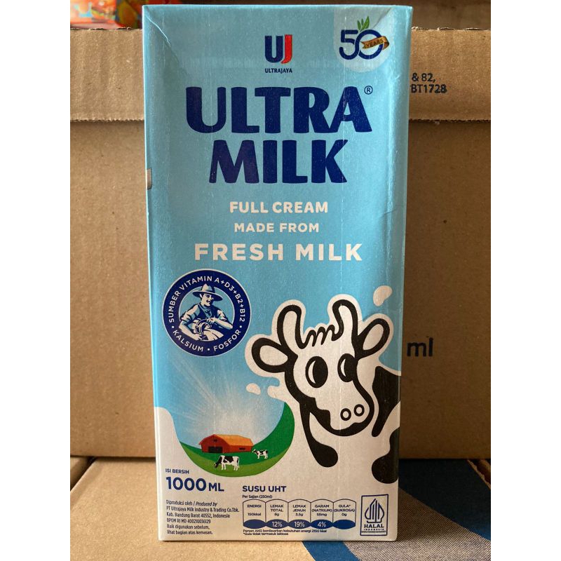 

Susu Ultra Milk Full Cream 1 Liter