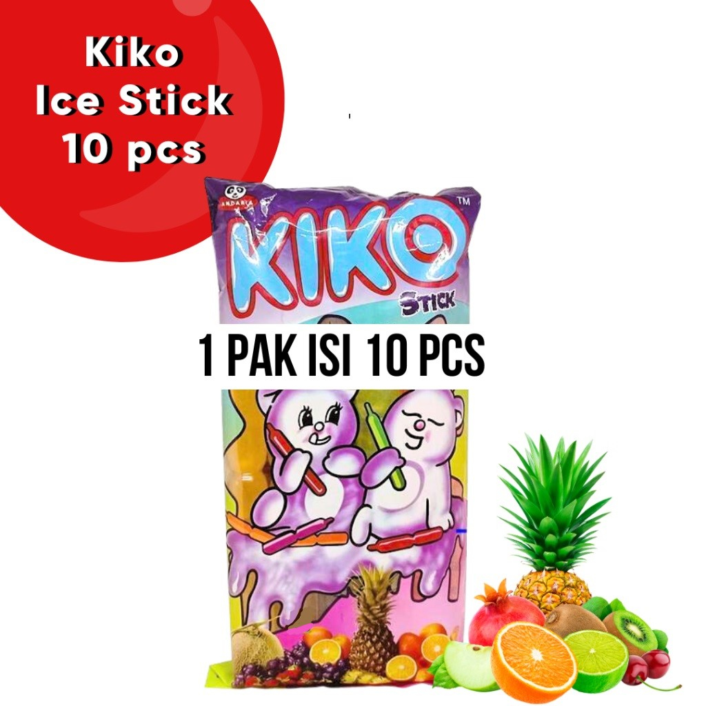 

{ 1 Pack isi 10pcs } KIKO Ice Stick Rasa Buah Buahan