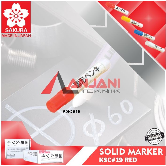 

SAKURA SOLID STEEL MARKER RED SPIDOL PERMANEN PENANDA BESI BAJA MERAH