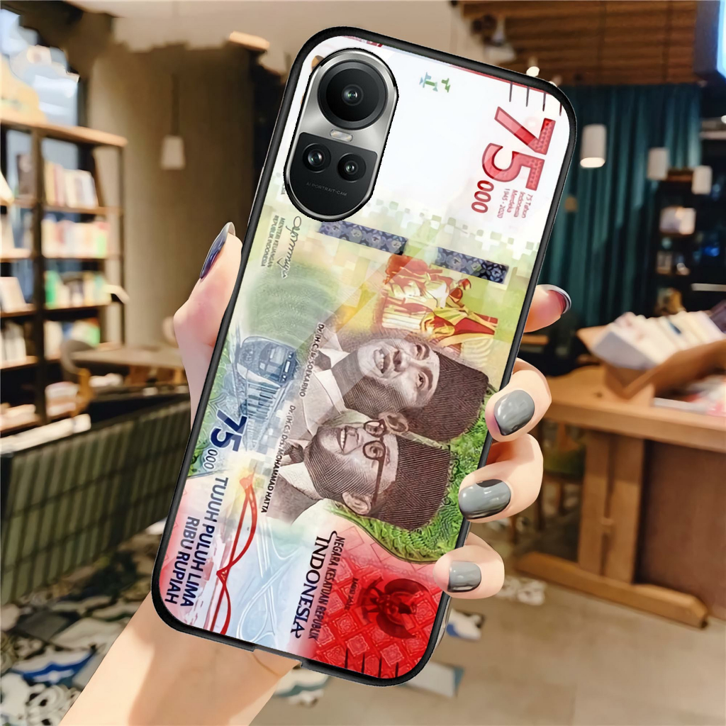 (U 131) Softcase Kaca Oppo Reno 10 5g Reno 10 Pro Plus 5g  - Casing Hp Oppo Reno 10 5g Reno 10 Pro P
