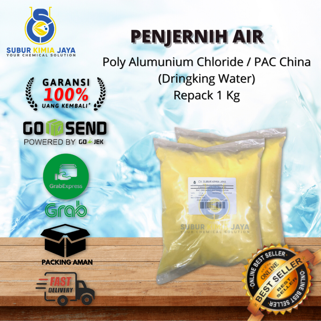 

Poly Alumunium Chloride PAC Penjernih Air 1 kg Ex China Premium