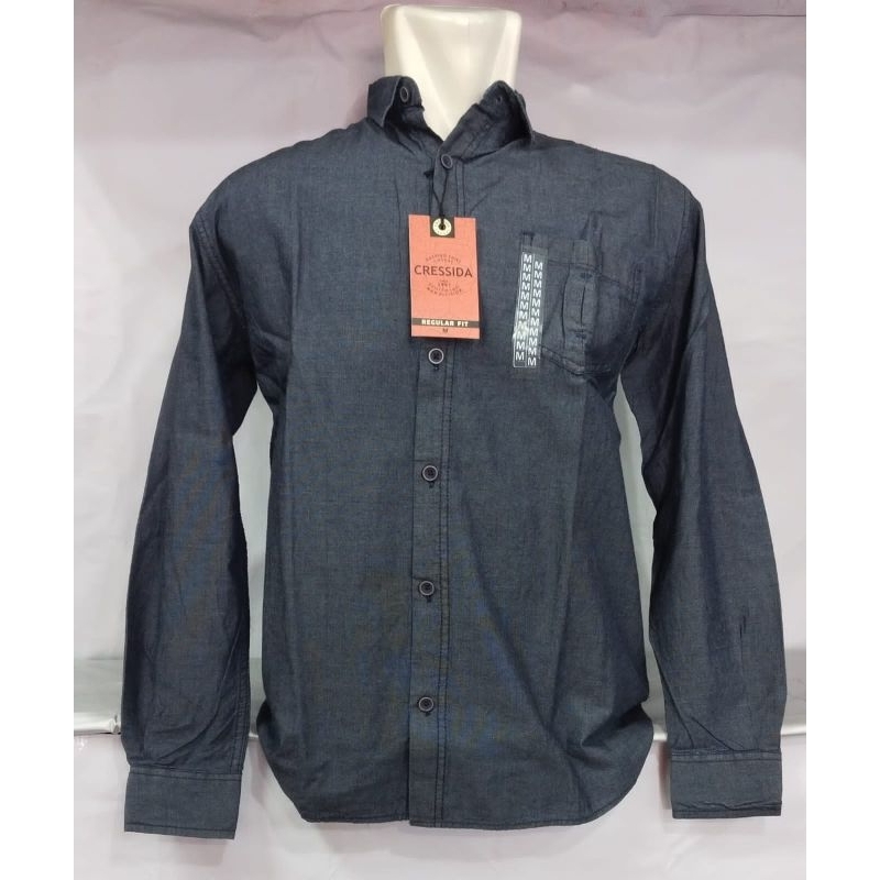 kemeja denim pria Lengan panjang cressida original