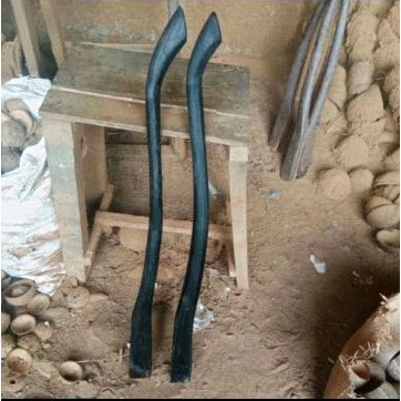 Doran ruyung hitam / gagang cangkul kayu aren hitam tua