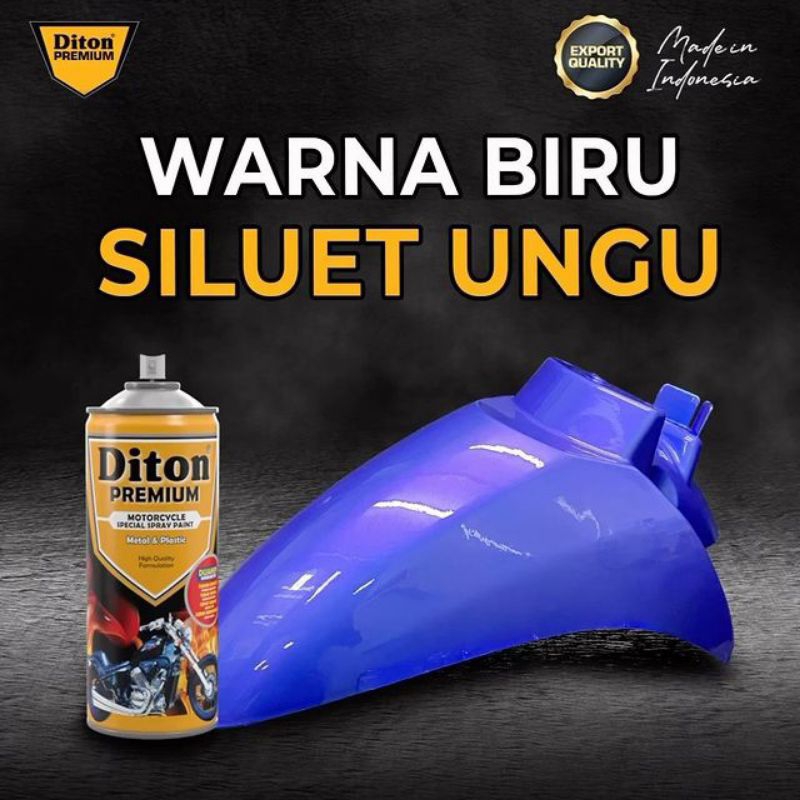 Pilok Biru Siluet Ungu Diton Premium Paket 4 Klg Cat Semprot Sepeda Motor Mobil