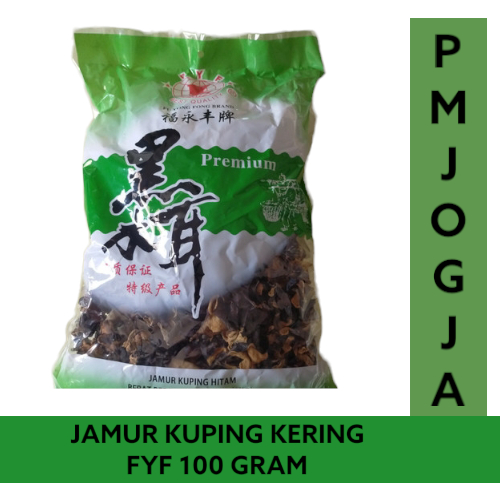 

Jamur Kuping Kering FYF 100 gram - Dried Black Fungus 100 Gram