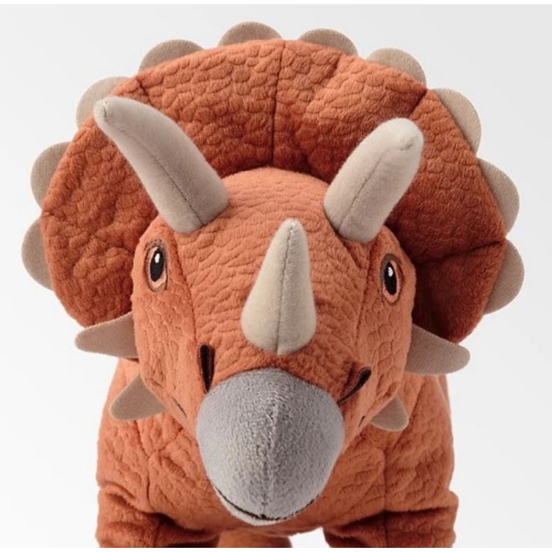 boneka dinosaurus IKEA jattelik triceratops 46cm