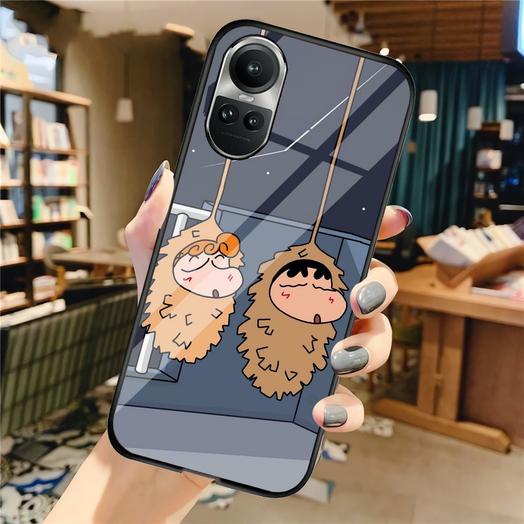 (U 162) Softcase Kaca Oppo Reno 10 5g Reno 10 Pro Plus 5g  - Casing Hp Oppo Reno 10 5g Reno 10 Pro P