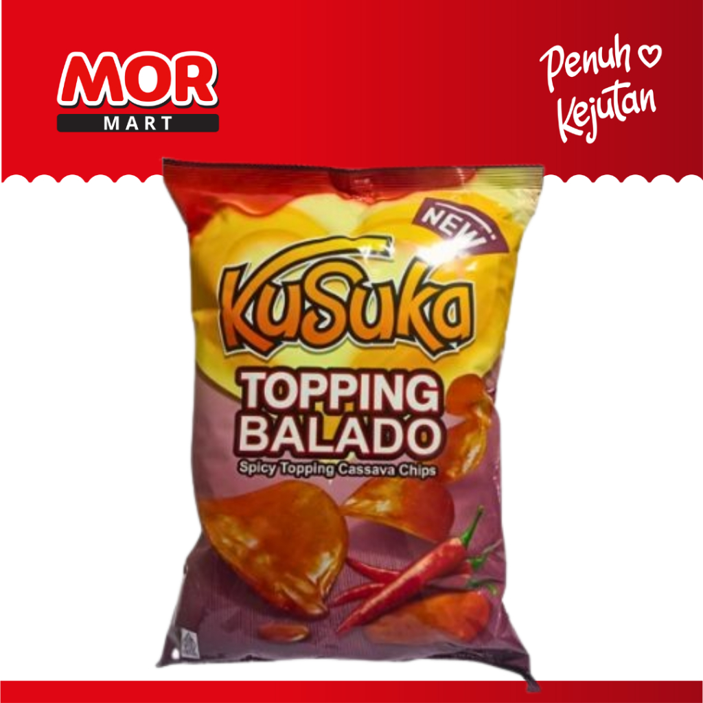 

KUSUKA Keripik Singkong Rasa Saos Balado 60 gr