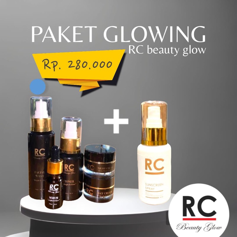 RC BEAUTY GLOW PAKET 5 &  SUNSCREEN BPOM ORIGINAL