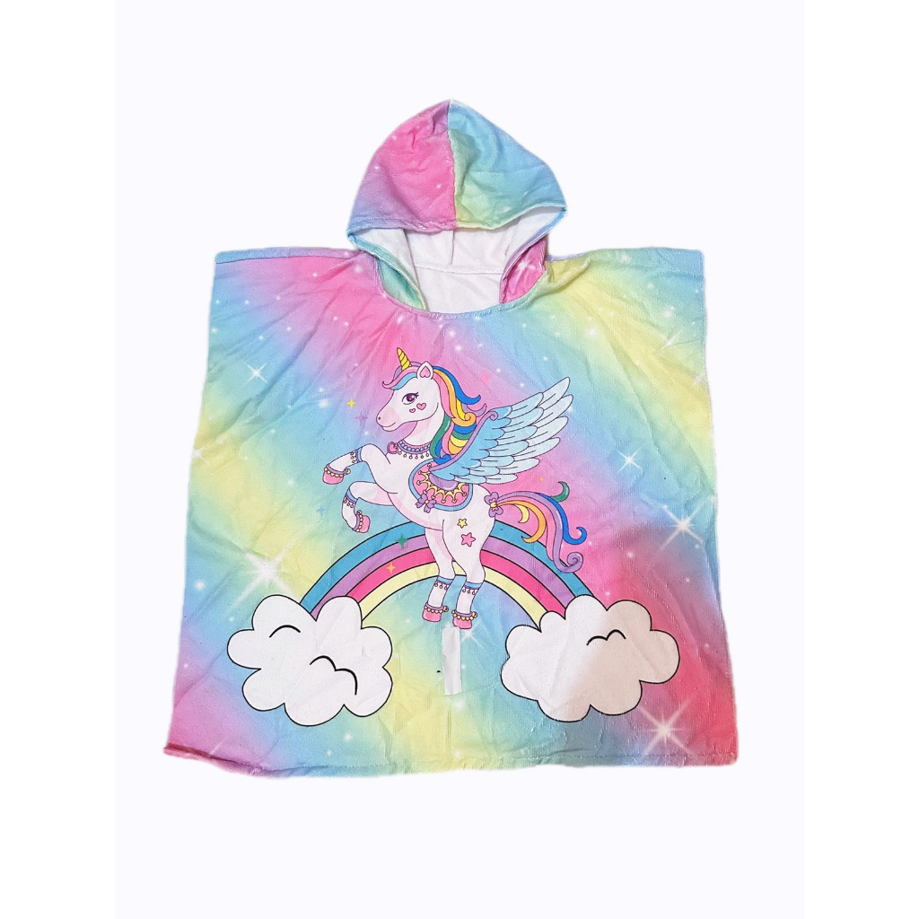 beach towel kids handuk mandi pantai anak renang unicorn shark crab icecream 2-8TH