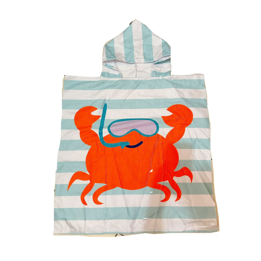 beach towel kids handuk mandi pantai anak renang unicorn shark crab icecream 2-8TH