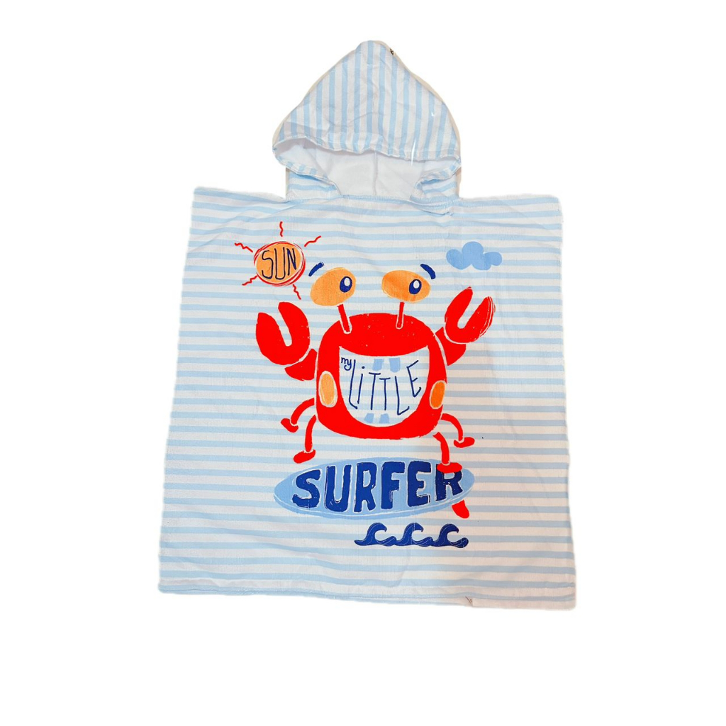 beach towel kids handuk mandi pantai anak renang unicorn shark crab icecream 2-8TH