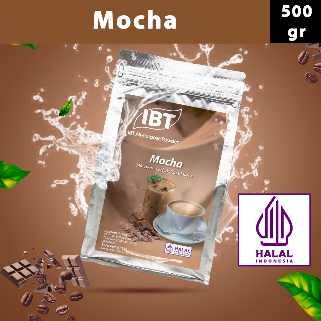 

Bahan Minuman Bubuk Rasa Mocha IBT Drink Powder 500gr