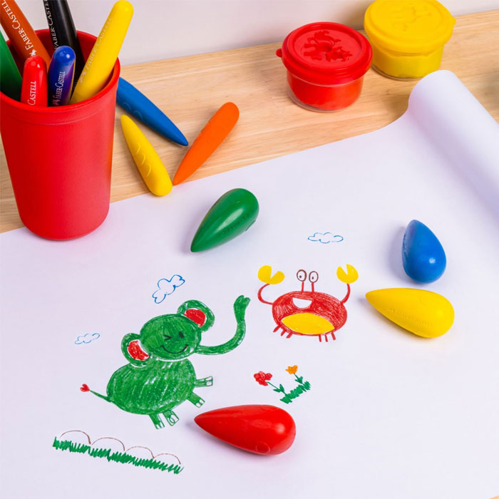 

FABER-CASTELL Easy grasp bulb crayons, pack of 4