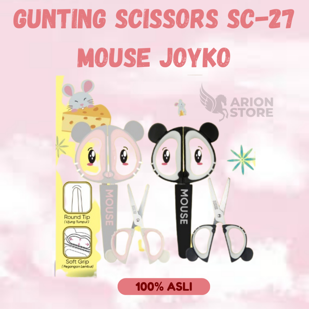 

[ARION STORE] Gunting Scissors SC-27 Mouse Joyko / Gunting Anak Kecil SC-27 Mouse Joyko [PCS]