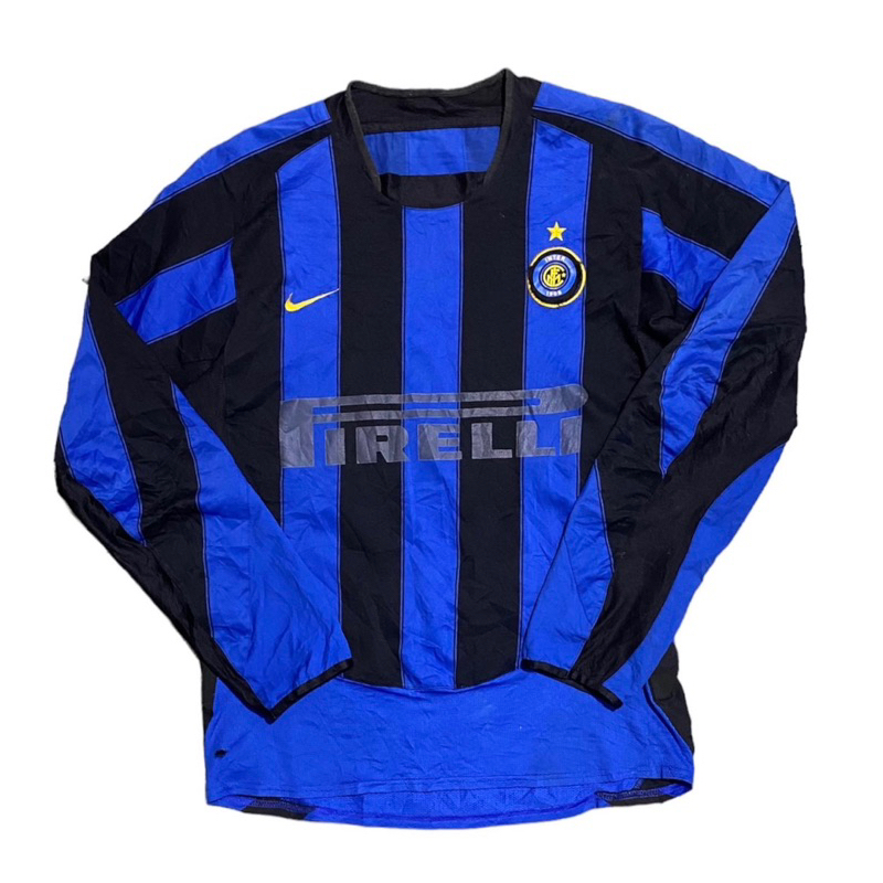 Jersey bola nike vintage retro longsleeve Inter Milan Home 2003/04