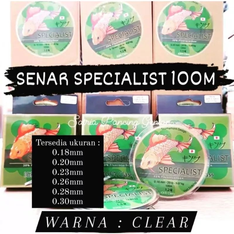 SENAR PANCING SPECIALIST BY PHENEX WARNA CLEAR