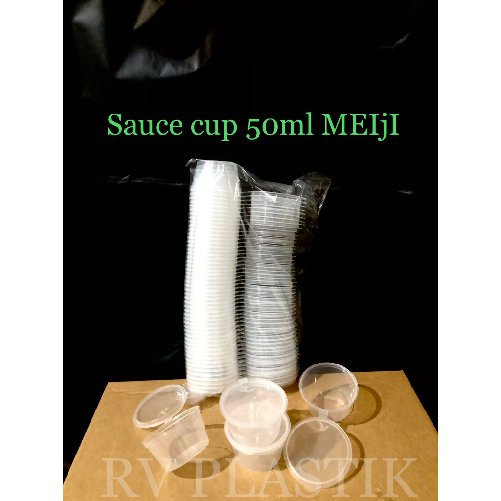 Toko RV Bahan Kue ( 1 pack ) Sauce Cup 50ml/MAngkok 50ml/Cup 50ml/Cup Puding /Thinwall Cup 50ml ( is