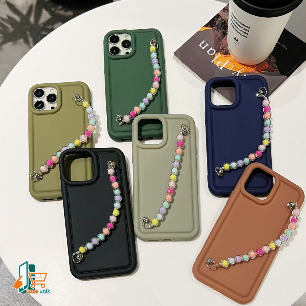 GC68 SOFTCASE SILIKON DELUXE MATTE MACARON MATTE AIR BAG CHAIN GRIP MANIK MANIK FOR OPPO A1K A3S A5S A7 A12 A11K F9 A15 A15S A16 A16E A16K A17 A17K A5 A9  A31 A8 A39 A57 A52 A92 A53 A33 2020 A54 A55 4G CS6314